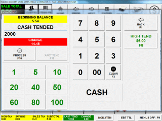 Touch Screen POS Software, Accept Payment and you are ready for the next transaction